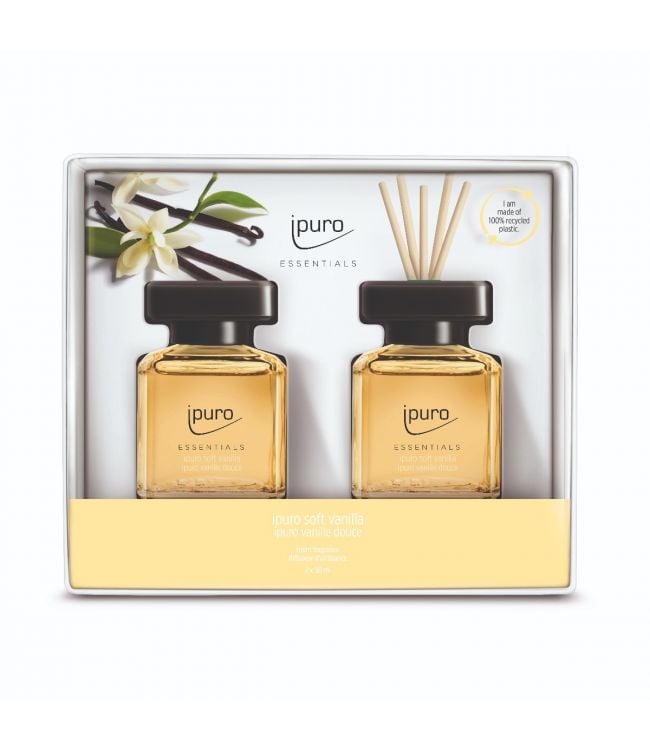 Ipuro geurdiffuser soft vanilla 2 x 50 ml