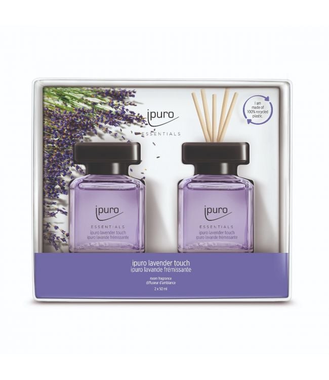 Ipuro geurdiffuser lavender touch 2 x 50 ml