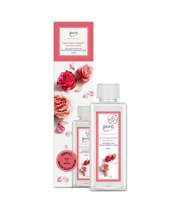 Ipuro geurdiffuser navulling lieflijke bloemen 200ml