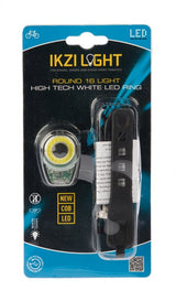 Ikzilight koplamp round16 met witte cob led-ring usb