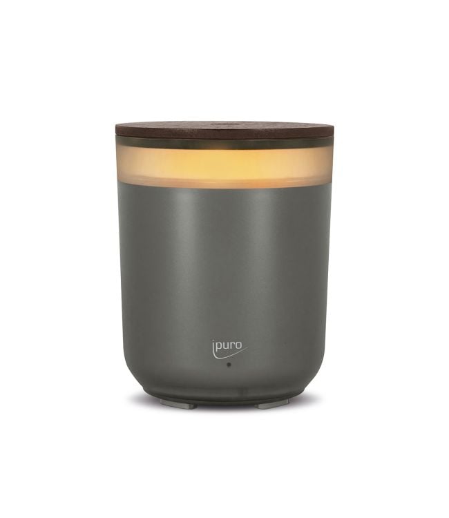Ipuro air sonic aroma kaars grijs