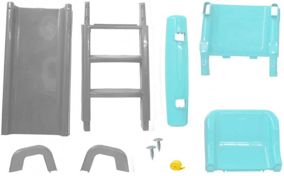 Jamara Funny glijbaan junior 145 x 59 x 79 cm turquoise grijs