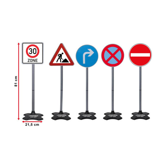 Jamara Verkeersborden groot 5-delig 81 cm