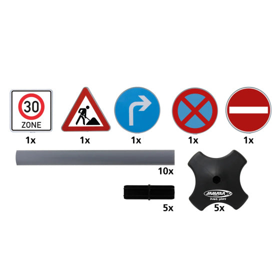 Jamara Verkeersborden groot 5-delig 81 cm
