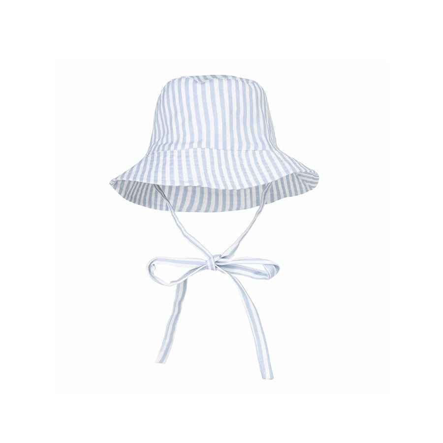 Blue stripes | blauw wit uv zonnehoed
