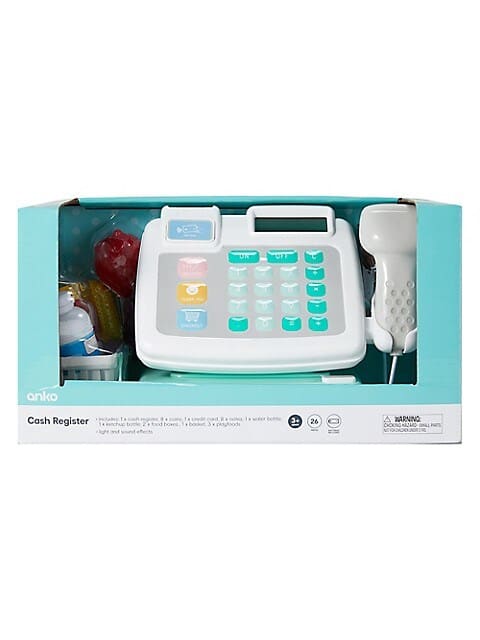 Playgo kassa scanner systeem met nep geld en artikelen.