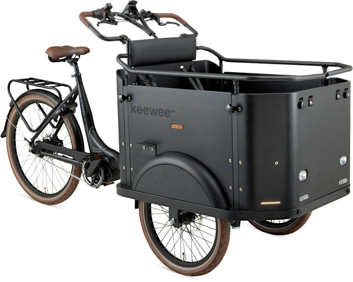 Keewee Bakfiets 20 Inch 54 cm Unisex 8V Hydraulische schijfrem Matzwart