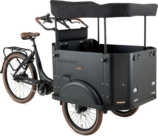 Keewee Bakfiets 20 Inch 54 cm Unisex 8V Hydraulische schijfrem Matzwart