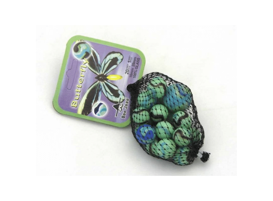 Adic butterfly knikkers 20 knikkers + 1 grote knikker