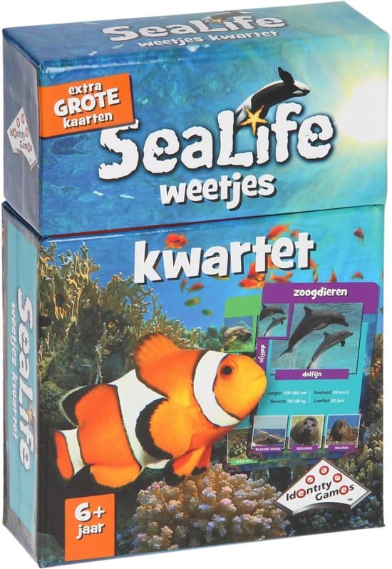Boosterbox sealife weetjes kwartet - kaartspel