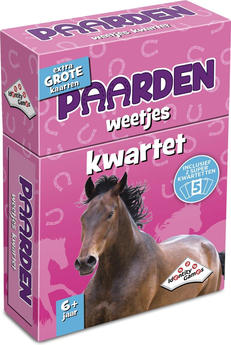 Boosterbox paarden weetjes kwartet - kaartspel