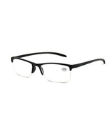 Spectrum leesbril zwart rechthoekig half randloos 2.00