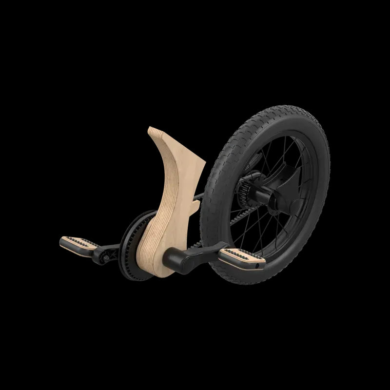 Leg and go pedal bike add-on