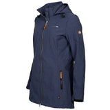 Life line Kya softshell parka dames donkerblauw maat XL