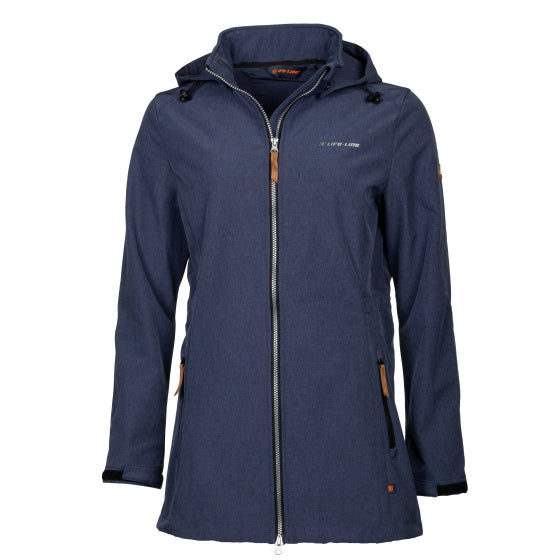 Life line Kya softshell parka dames donkerblauw maat 4XL