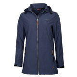 Life line Kya softshell parka dames donkerblauw maat 4XL