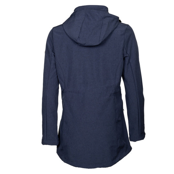 Life line Kya softshell parka dames donkerblauw maat 4XL