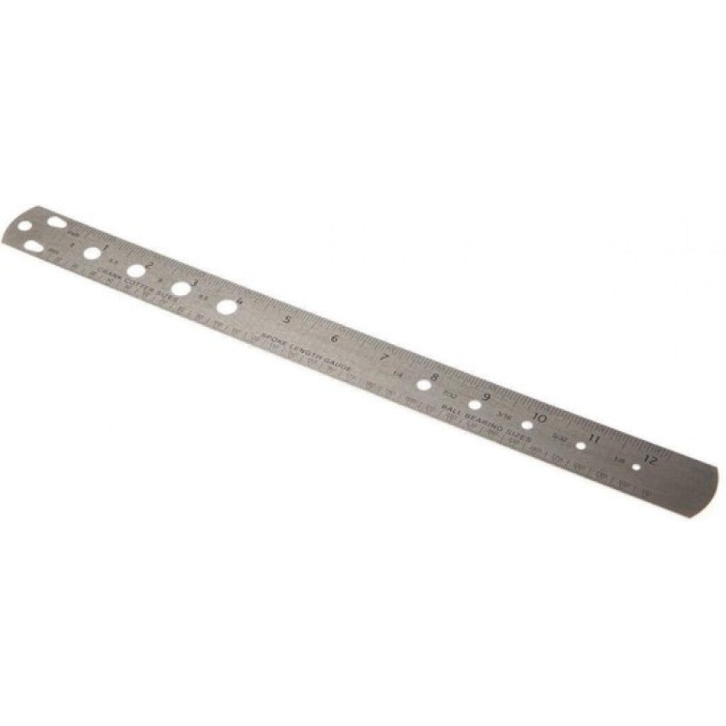 Icetoolz (buzaglo) liniaal en meetlat 31cm voor spaken, rvs