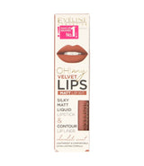 Eveline oh! my lips silky matt liquid lip kit nr. 12 praline eclair