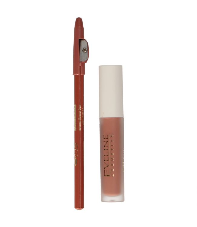 Eveline oh! my lips silky matt liquid lip kit nr. 14 choco truffle