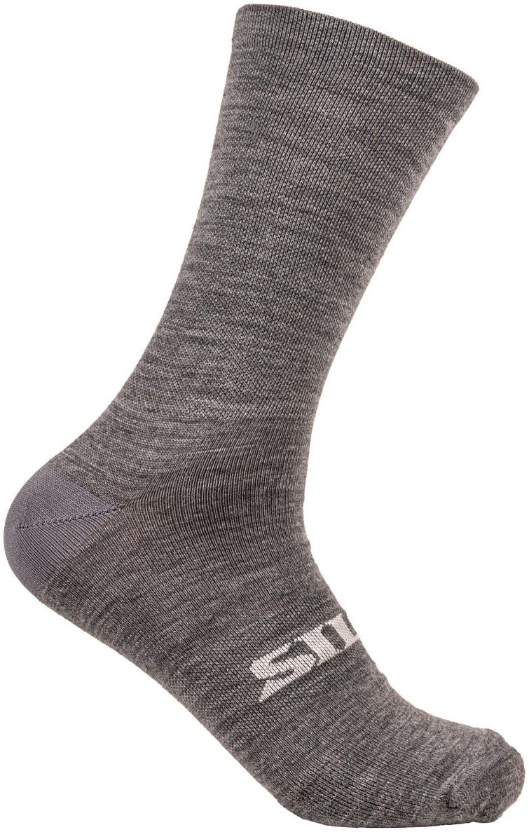Silca sock gravel wool size m grey