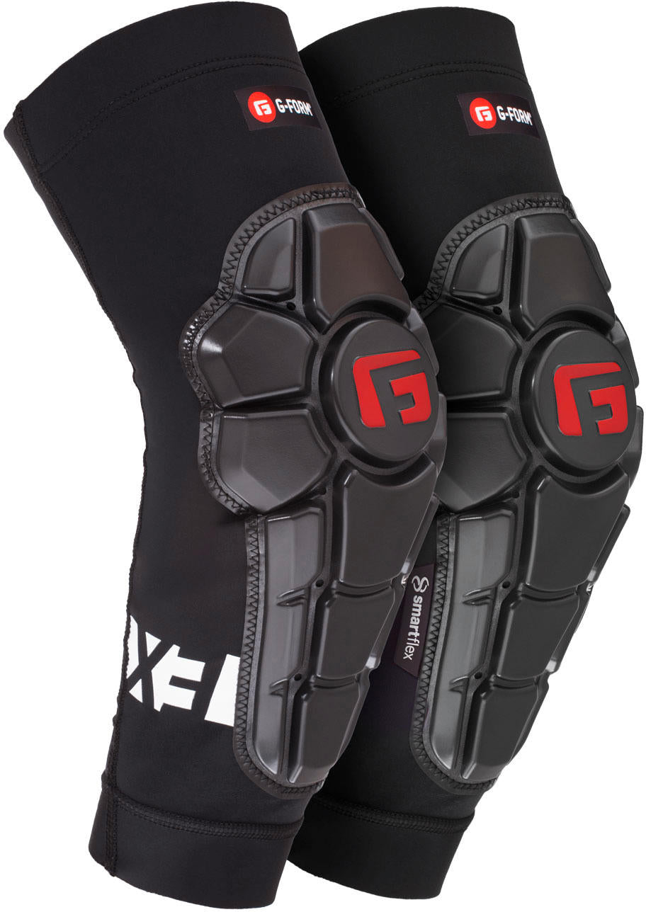 G-vorm elleboogbeschermer pro-x3 jeugd zwart sm