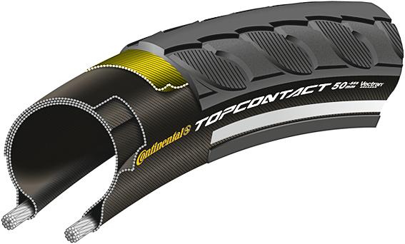 Continental conti tire top contact 28-622 b b+rt fold
