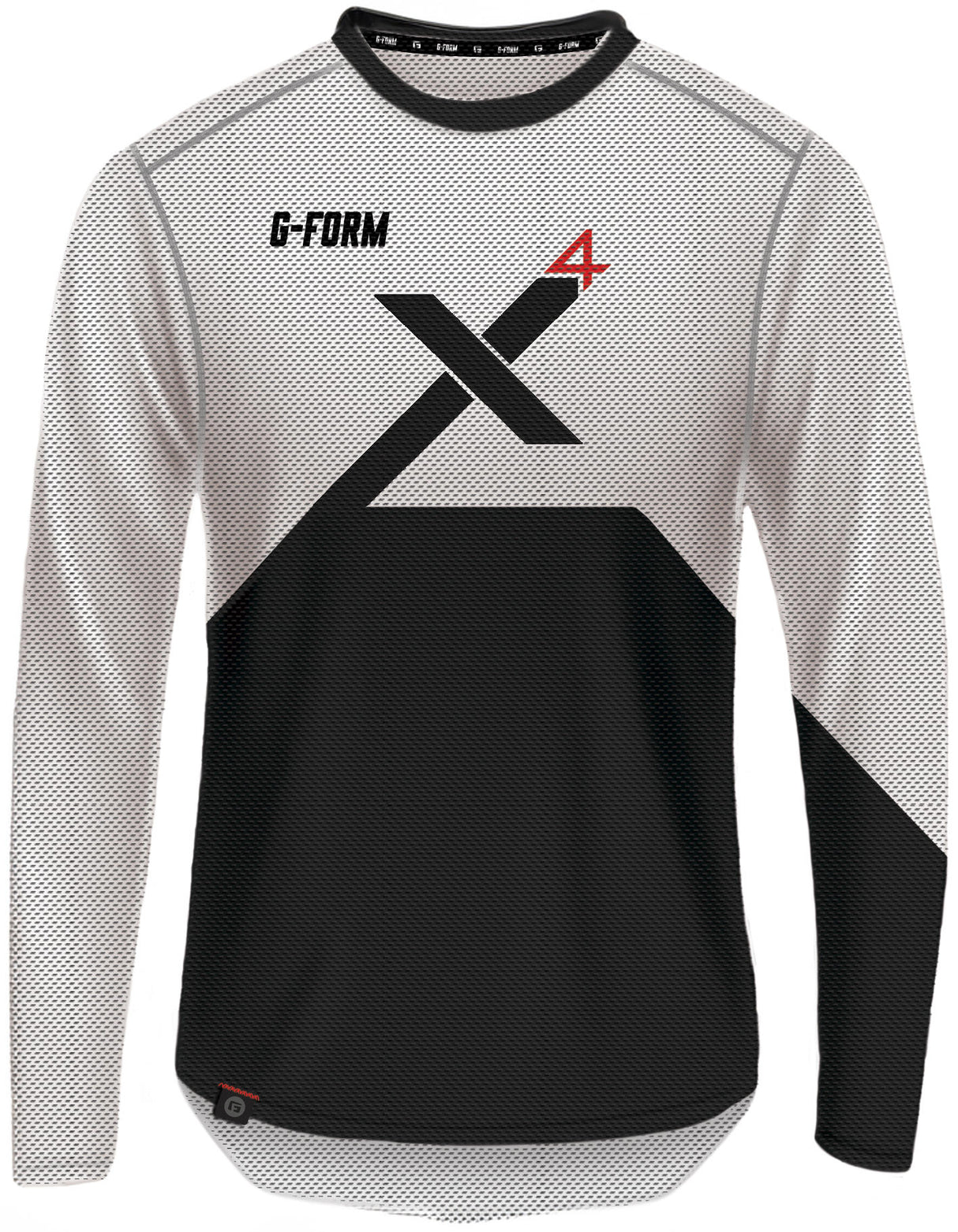 G-form longarm shirt pro x-4 maat l wit bl.