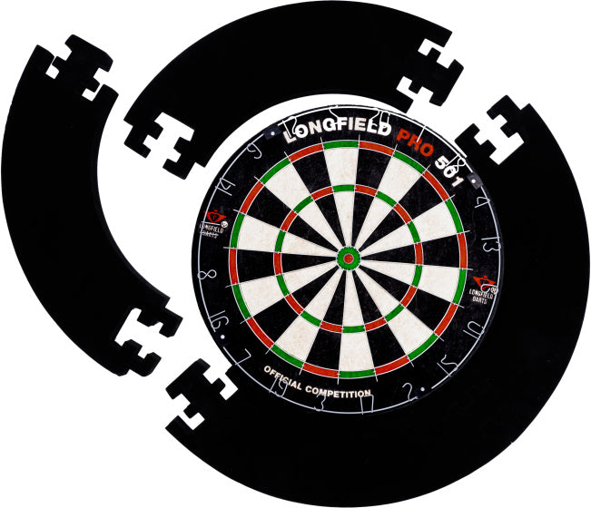 Longfield darts Dartbord Omranding voor Muurbescherming 4-delig