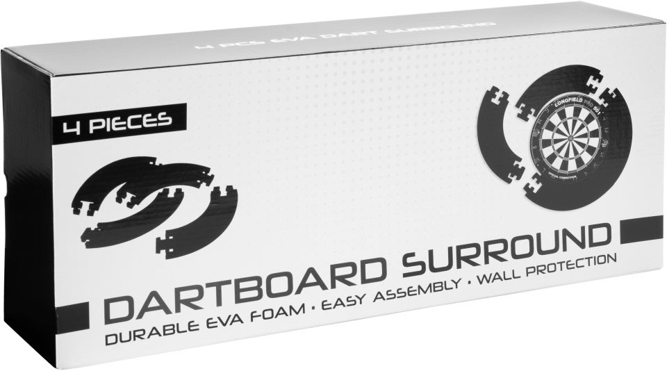 Longfield darts Dartbord Omranding voor Muurbescherming 4-delig