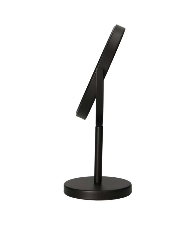 Lsp spiegels spiegel op voet mat zwart 30,5cm 5x vergrotend