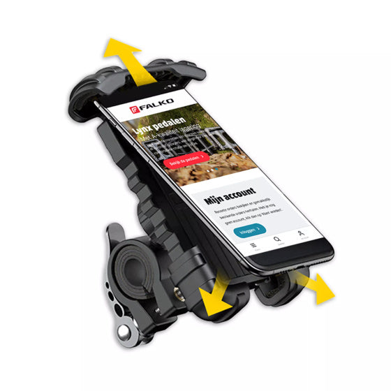 Universele telefoonhouder Claw zwart