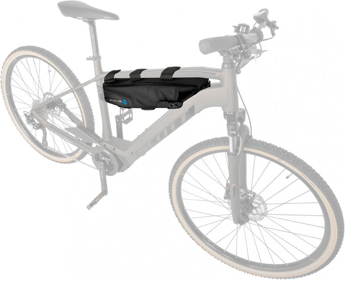 M-Wave Fietsaccuhoes Rough Ride B 59 x 13 cm polyester zwart