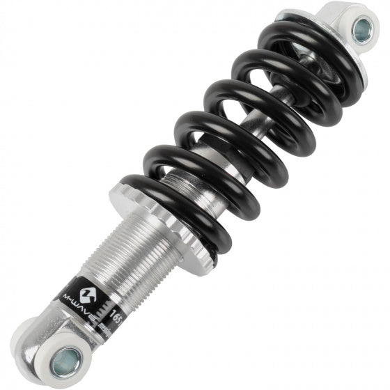 M-Wave Aluminium achtervering 165 x 24 mm zilver zwart