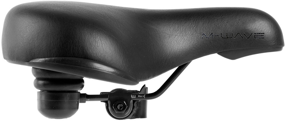 M-Wave Elast XXL City zadel unisex zwart