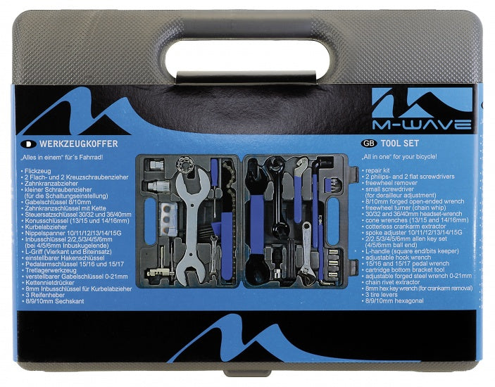M-Wave Fiets Gereedschapskoffer All in One 43-Delig