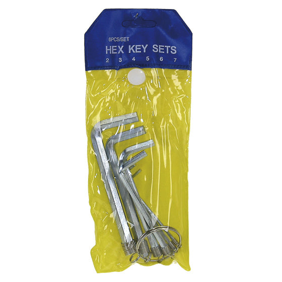 Inbussleutelset 2 3 4 5 6 7mm