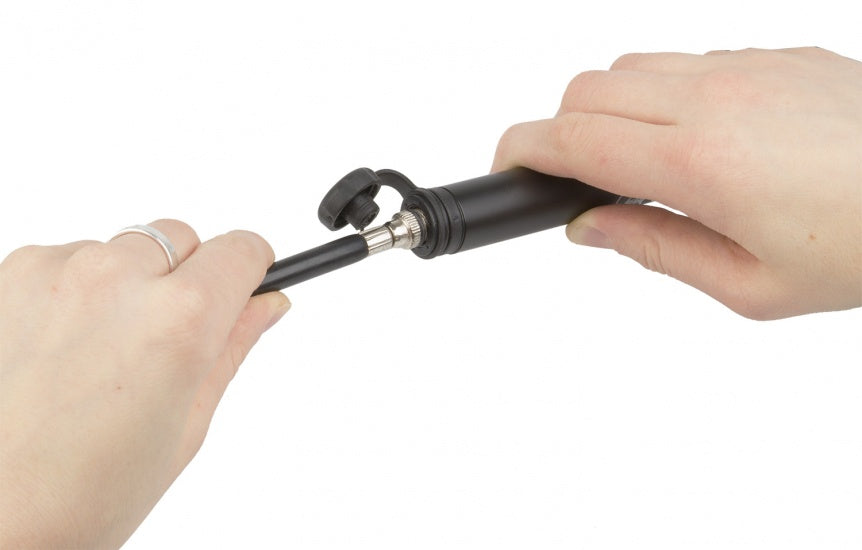 M-Wave Mini pomp Flex Tube aluminium zwart