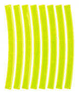 M-Wave Reflecterende Stickers Wit + Geel 16 Stuks