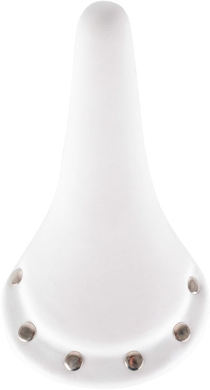 M-Wave Rivet race zadel unisex imitatie leer wit