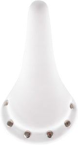M-Wave Rivet race zadel unisex imitatie leer wit
