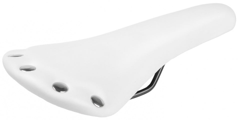 M-Wave Rivet race zadel unisex imitatie leer wit