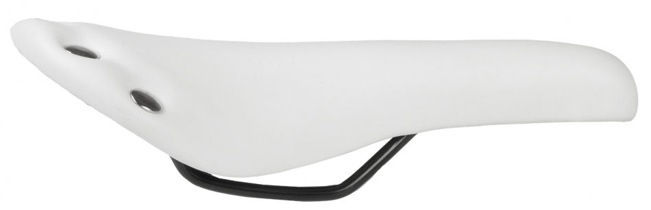 M-Wave Rivet race zadel unisex imitatie leer wit