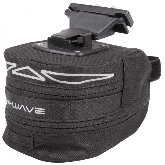 M-Wave Zadeltas Tilburg M 1 liter zwart grijs