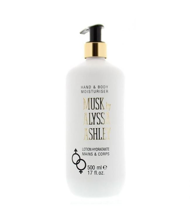 Alyssa ashley bodylotion met pomp musk 500ml unisex