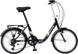 Magic marne vouwfiets 20 inch unisex 6v v-brakes zwart