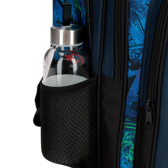 Marvel On The Warpath rugzak junior 13,7 liter donkerblauw zwart