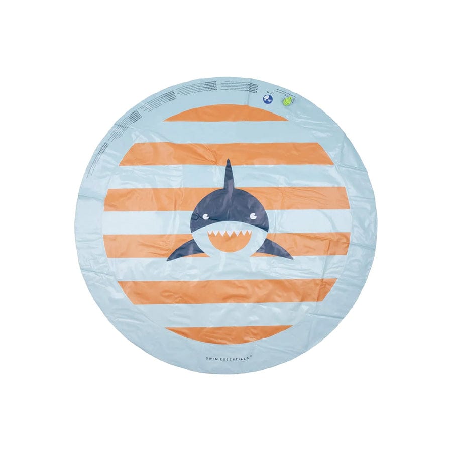Tropical shark | meerkleurige waterspeelmat ø 150 cm