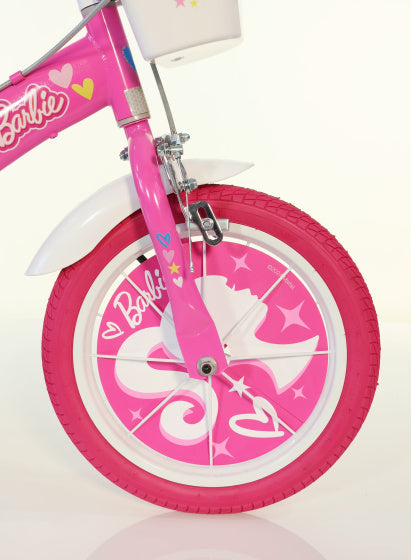 Mattel barbie 16 inch 27 cm meisjes knijprem roze wit