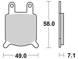 Trw remblokken mcb 536 brake pad mcb 536 organic standard